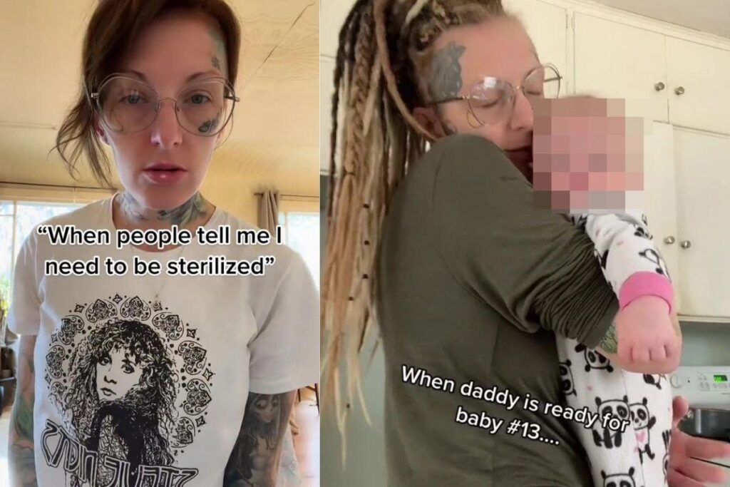 Mãe de 12 causa polêmica ao dizer que tem o marido tem fetiche em mulheres grávidas