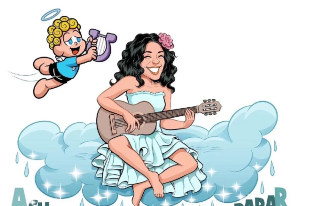 Mauricio de Sousa homenageia Gal Costa em arte com Turma da Mônica