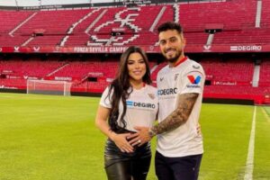 Esposa de Alex Talles aparece arruma para a Copa do Mundo