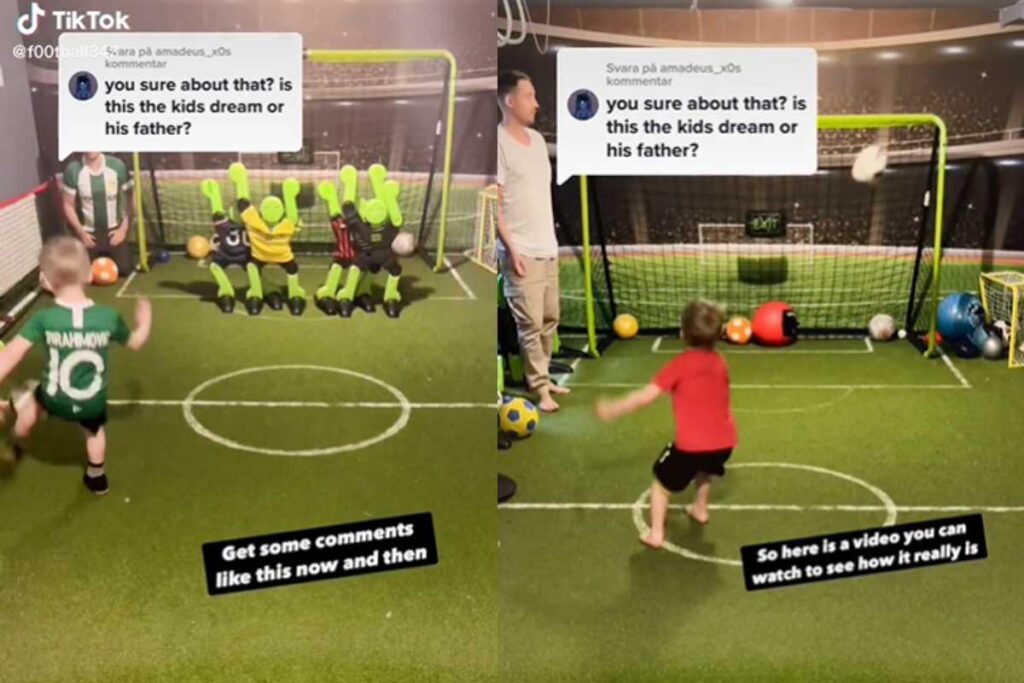 Menino de 4 anos rouba a cena em vídeos jogando futebol