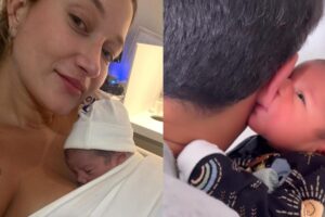 Registros feitos por Pugliesi do filho com o marido, Tulio Dek