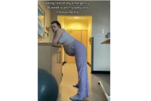 Mãe viraliza ao mostar tamanho da filha