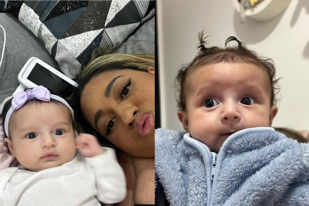 Melanie, filha de Mc Loma, tem dois meses e já esbanja estilo