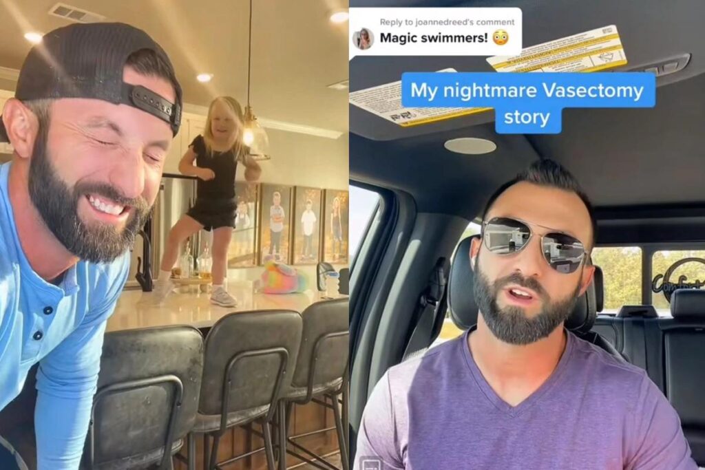 Pai faz vasectomia há 5 anos, mas a esposa acabou engravidando e hoje eles têm uma filha de 3 anos