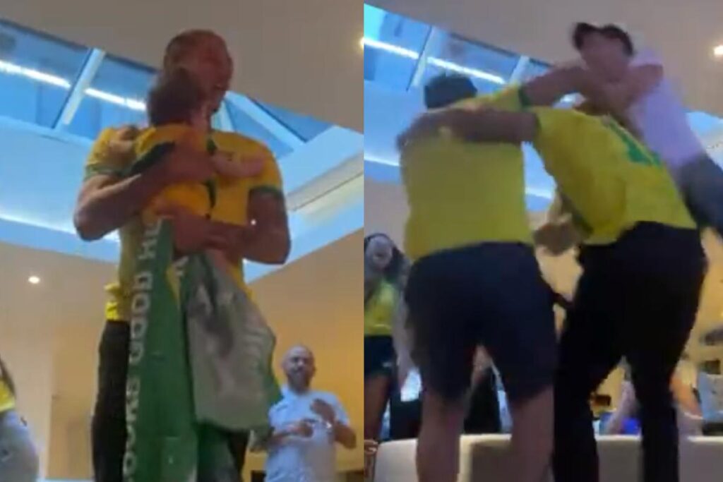 O jogador foi escalado como atacante