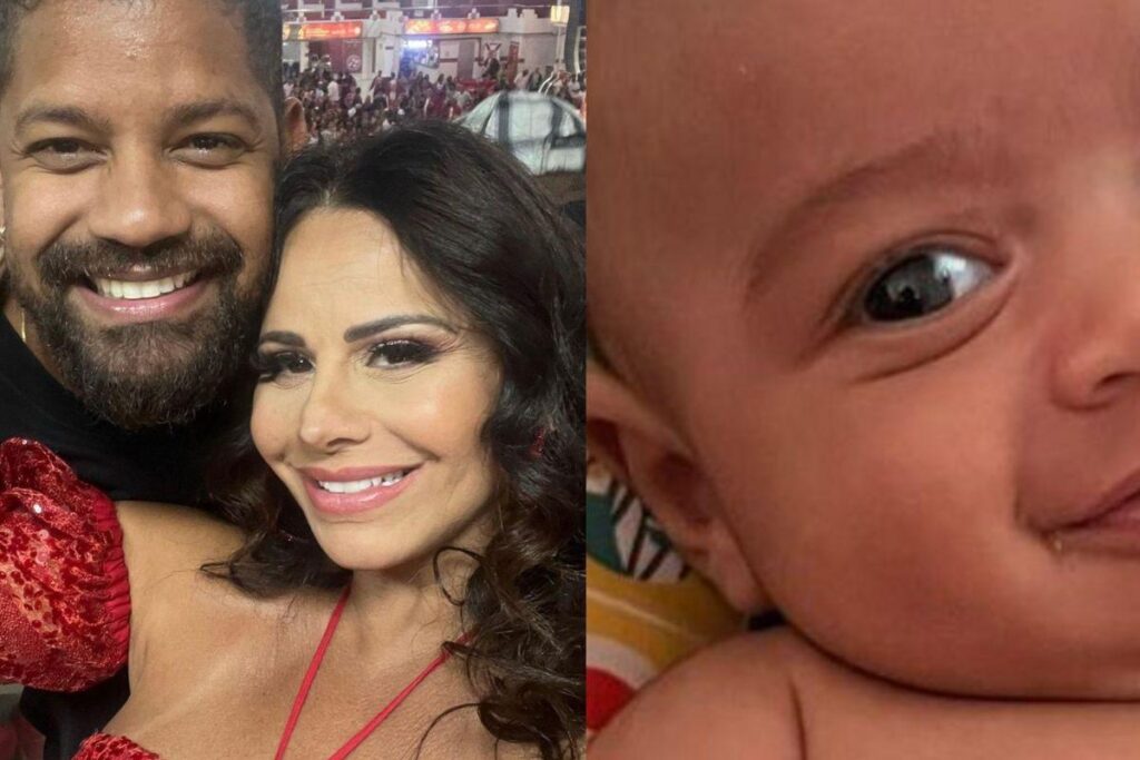 Joaquim é fruto do relacionamento entre Viviane Araújo e Guilherme Militão