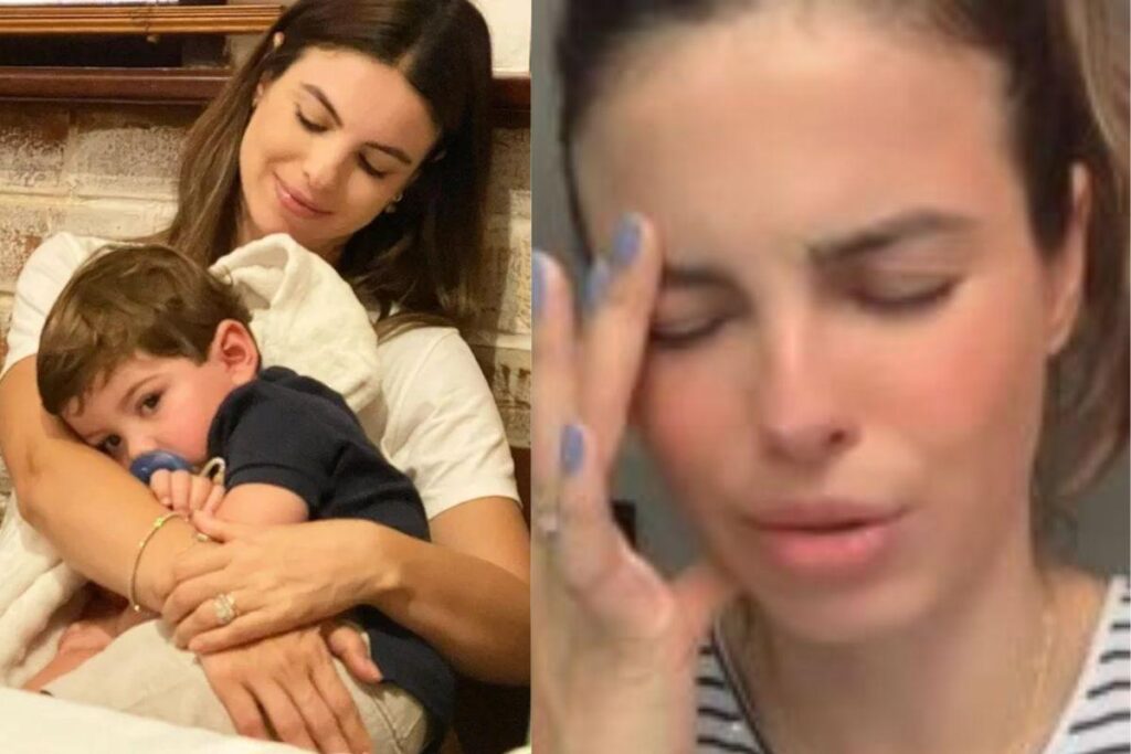 Atriz Sthefany Brito com o filho Enrico