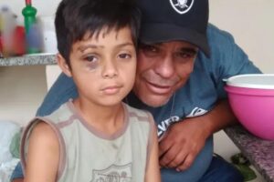 Momento em que o atropelamento ocorreu