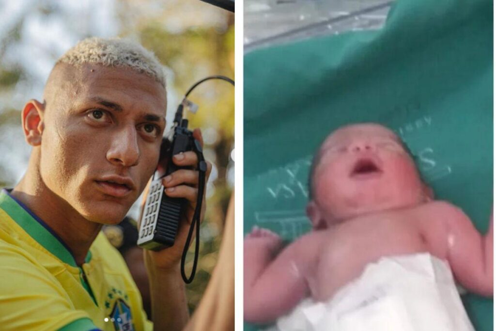 Bebê nasce na hora do gol do Brasil e recebe nome de Richarlisson