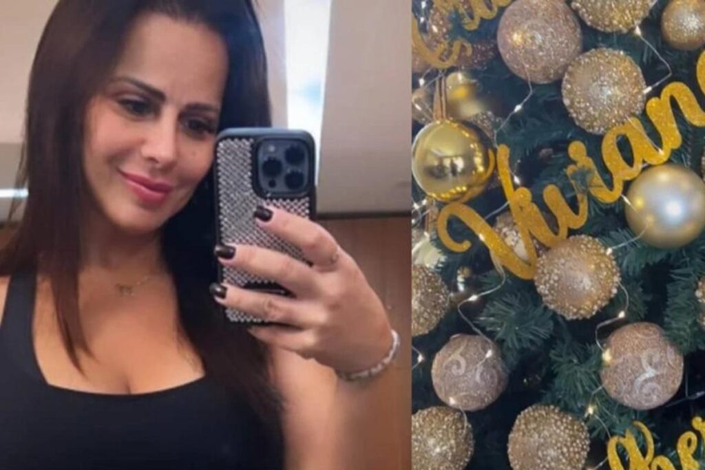 Viviane Araújo mostra árvore de natal com nomes da família: “Incrível”