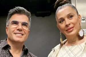 Grávida, Claudia Raia mostra o tamanho da barriga ao lado de Jarbas Homem de Mello: “Nós três”