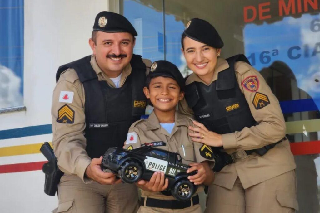 Ele ganhou todos os presentes que pediu