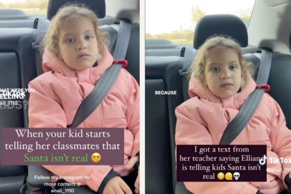 Menina viraliza ao dizer que papai noel não existe