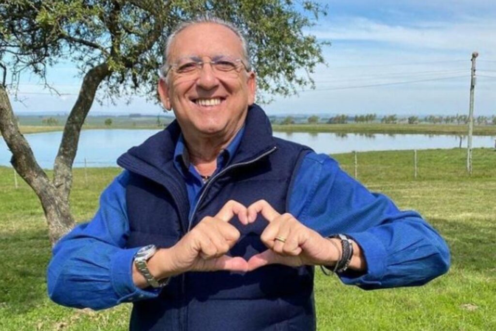 Galvão Bueno compartilhou vídeo emocionate da neta