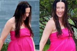 Claudia Raia faz balé na piscina