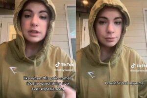 Jovem diz que entrou em trabalho de parto se estar grávida