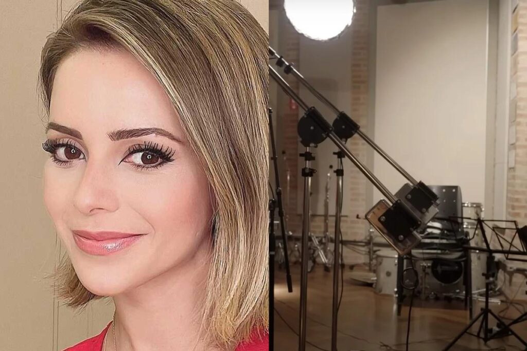 Estúdio da casa de Sandy e Lucas