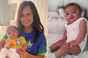 Viviane Araújo e o marido, Guilherme Militão, se tornaram pais pela primeira vez neste ano