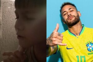 Nathan Levi, de 7 anos, é o maior fã do atacante