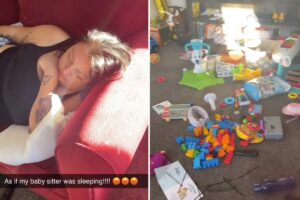 Mulher encontra casa bagunçada ao voltar do trabalho