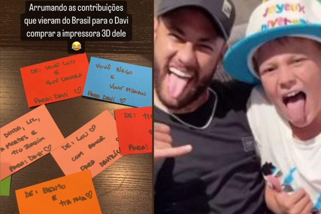 Davi Lucca está fazendo uma vaquinha