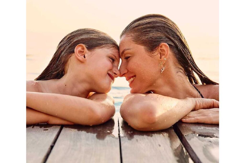 Gisele comemora aniversário da filha