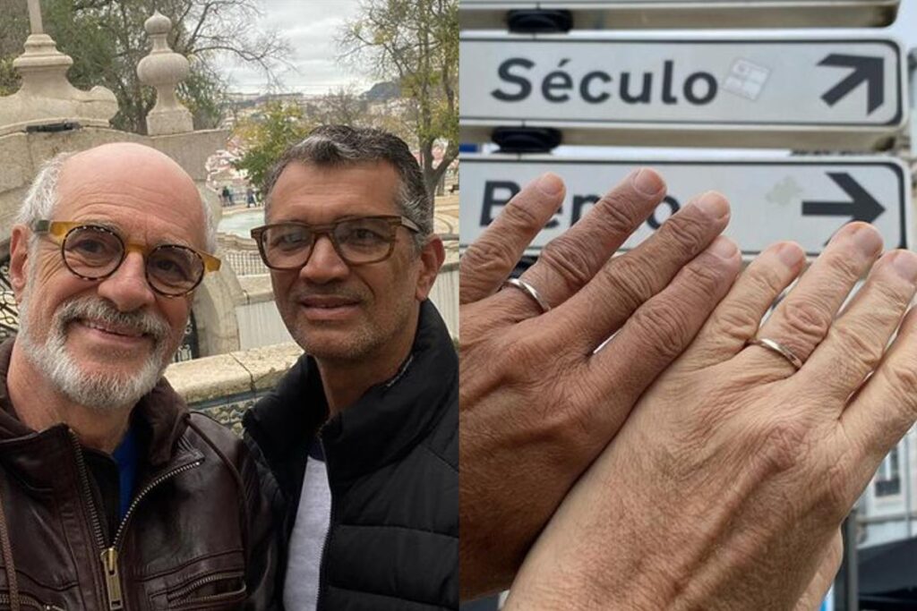 Essa foi a primeira vez que o ator apareceu com um parceiro