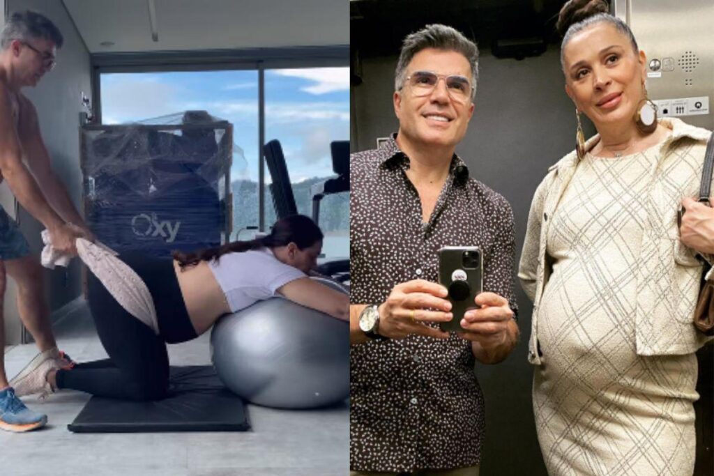 Claudia Raia anunciou a gravidez nas redes sociais ao lado do marido