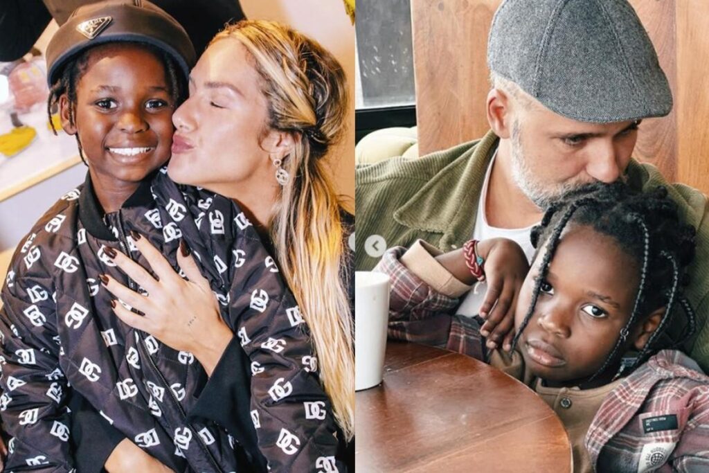 Bless é o filho do meio de Giovanna Ewbank e Bruno Gagliasso e completou 8 anos