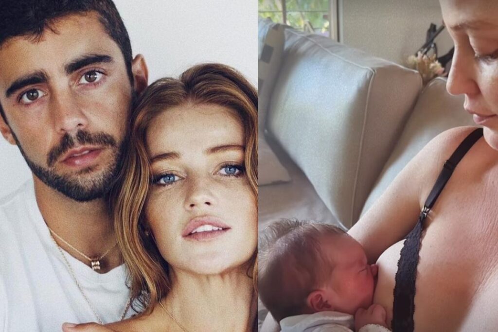 Pedro Scooby e Cintia Dicker aparecem com Aurora e revelam que a filha nasceu com gastrosquise