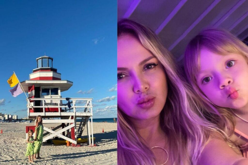 Eliana mostra detalhes de viagem com a família