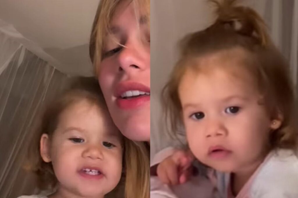 Virginia ao lado de Maria Alice, sua filha mais velha