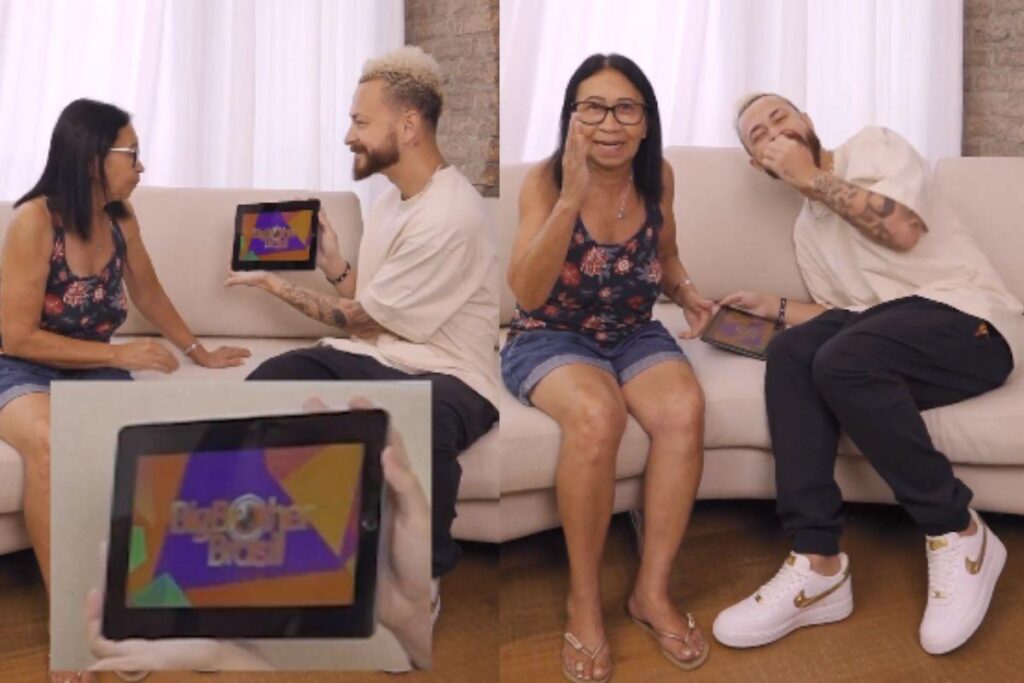 Fred surgiu com sua mãe