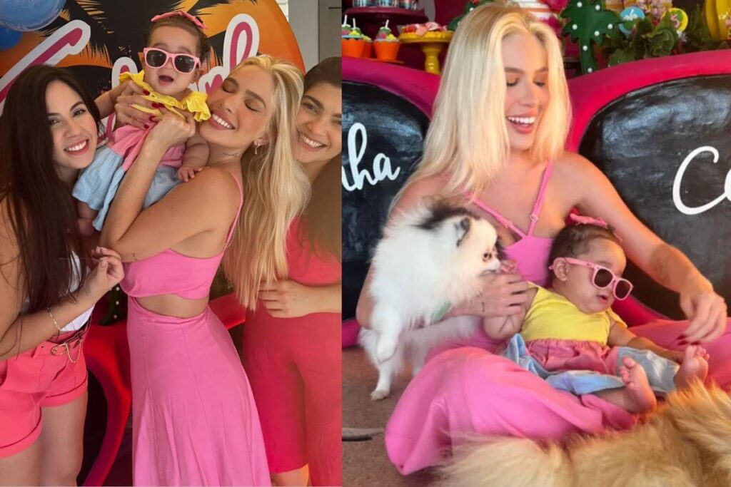 Karoline Lima mostrou detalhes da festa de Cecília