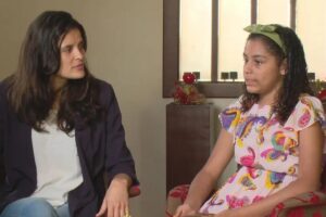 Yasmim descobriu uma nova paixão através de sua professora