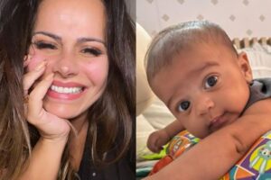 Registros do bebê feitos pela mãe, Viviane Araujo