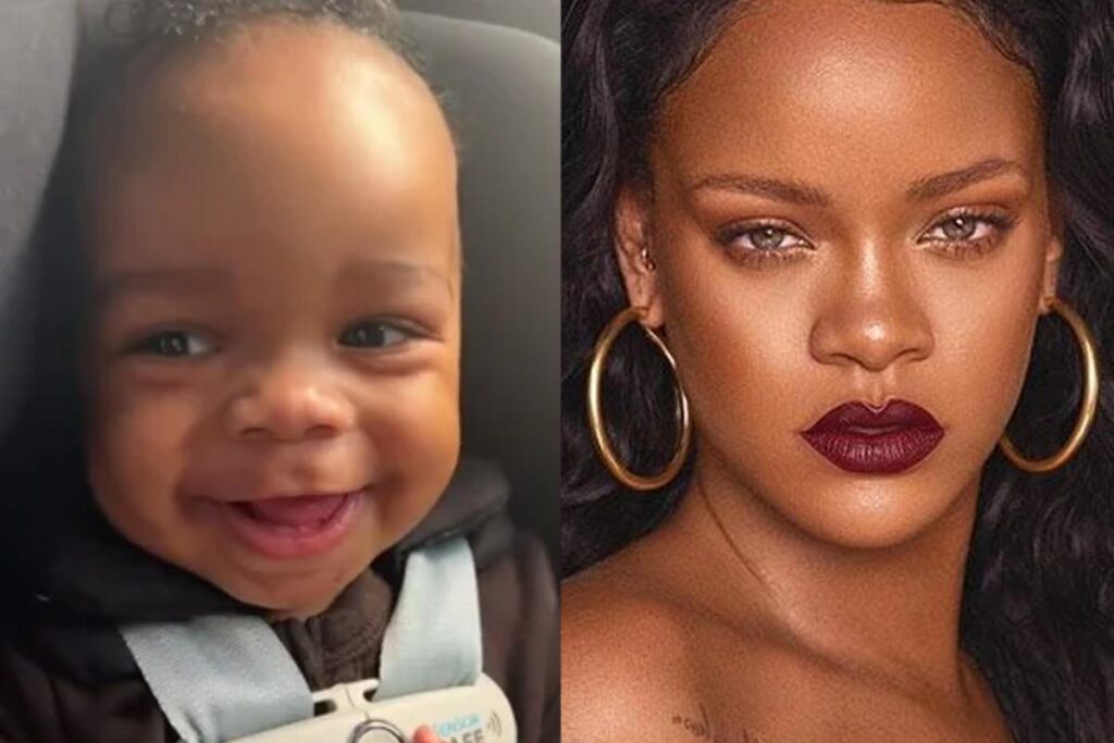 Rihanna mostrou o rosto do filho pela primeira vez no ano passado