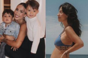 Gabi Brandt conta ao filho que ele irá ganhar um irmão: “Onde que ele está?”