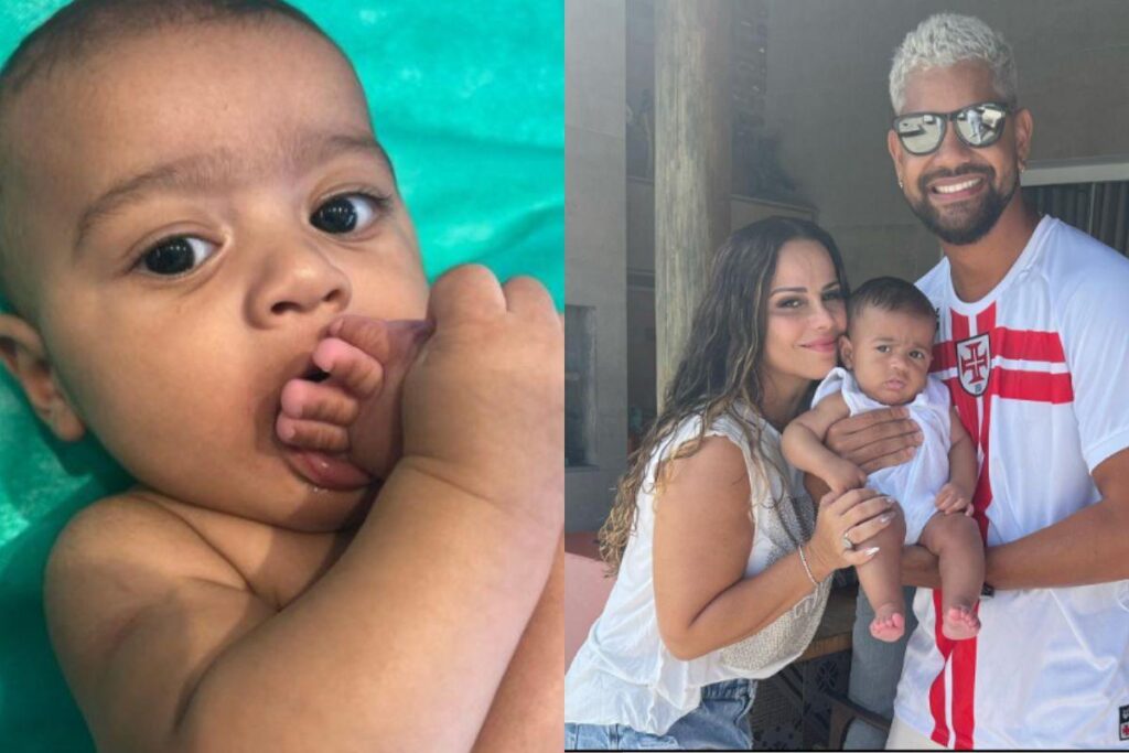 Registros de Joaquim feitos por Viviane em seu perfil