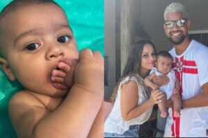 Registros de Joaquim feitos por Viviane em seu perfil