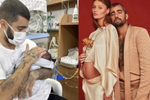 Na UTI Neonatal, Pedro Scooby conta que a filha caçula, Aurora, teve que passar por outro procedimento