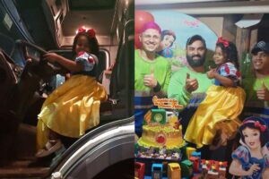 Detalhes da decoração da festa de Helena