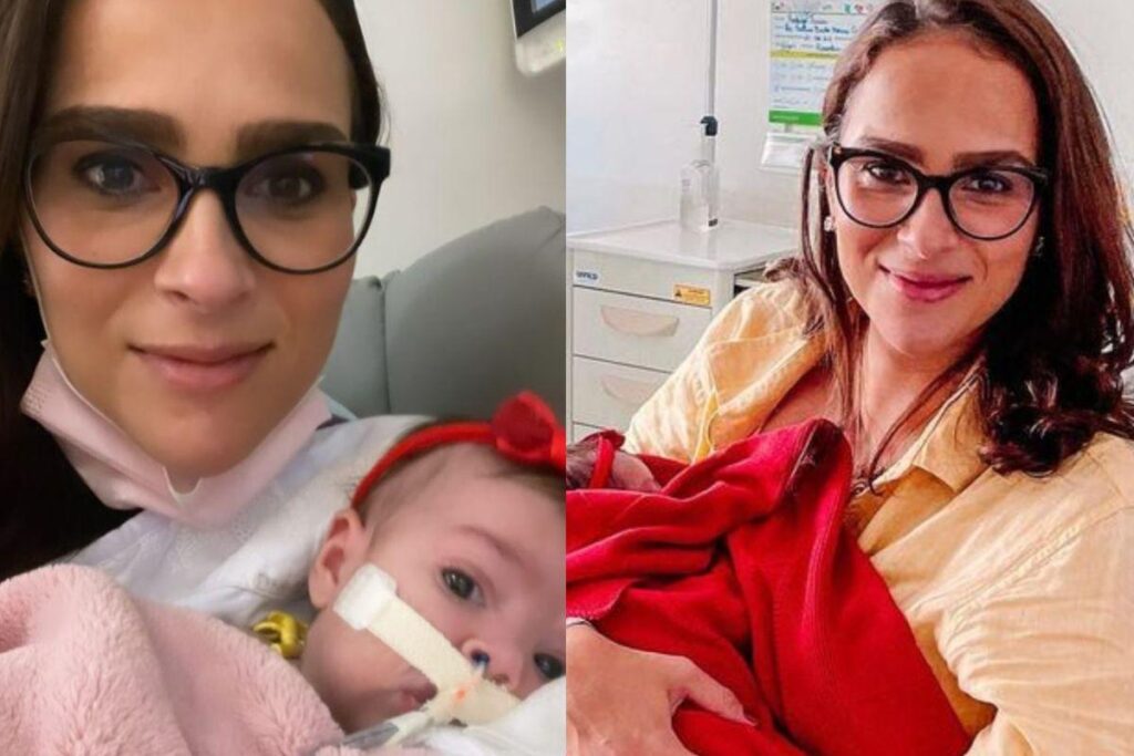 Leticia Cazarré atualiza o quadro de saúde da filha caçula, Maria Guilhermina