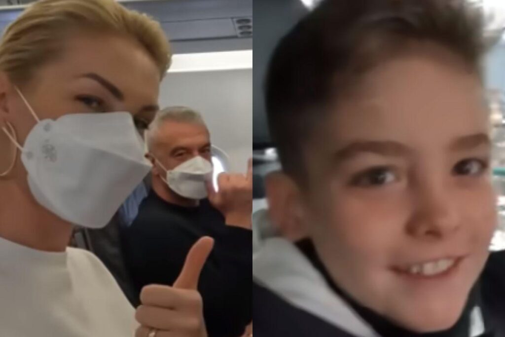 Ana Hickmann ao lado da família