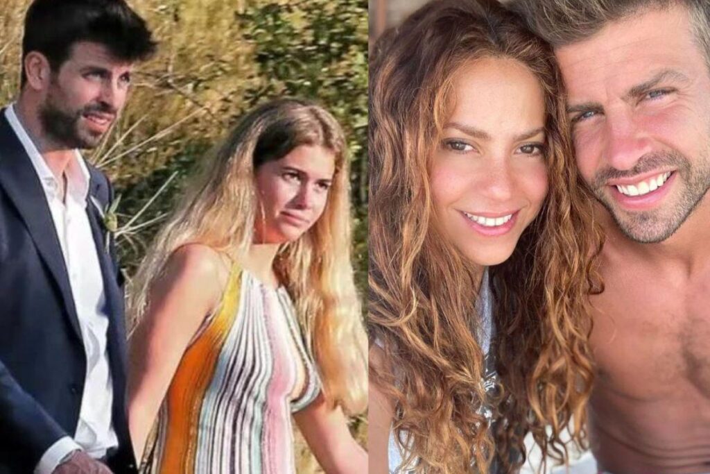 Shakira com os filhos e Piqué