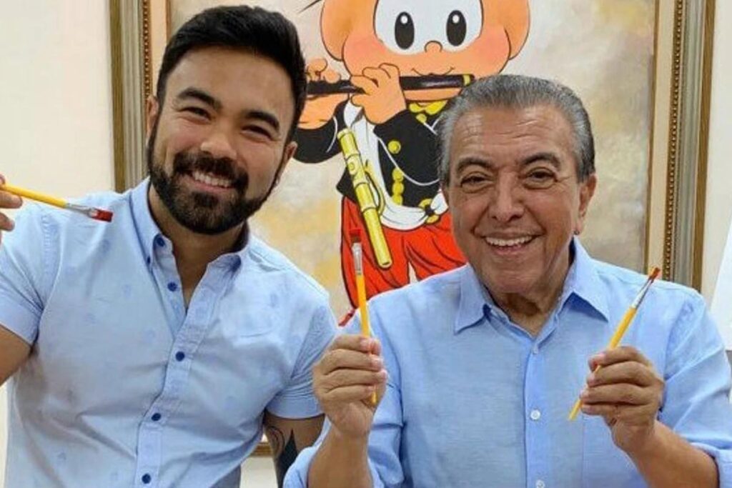 Aos 87 anos, Maurício de Sousa aparece animado dançando com o filho: “Lançando trend”