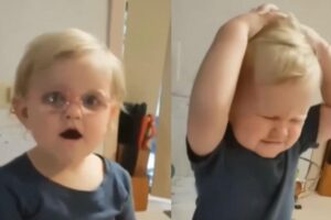 Menina viraliza ao usar óculos pela primeira vez