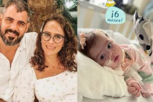 Leticia Cazarré mostra foto com a filha na UTI