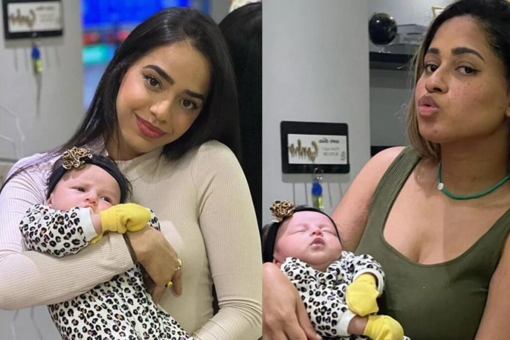 Mariely, das Gêmeas Lacração, fica com filha de Mc Loma para que cantora pudesse se divertir: “Ela é mãe, mas ela é nova”