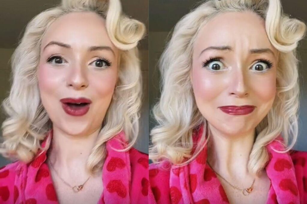 Ela contou como o mamilo “caiu”